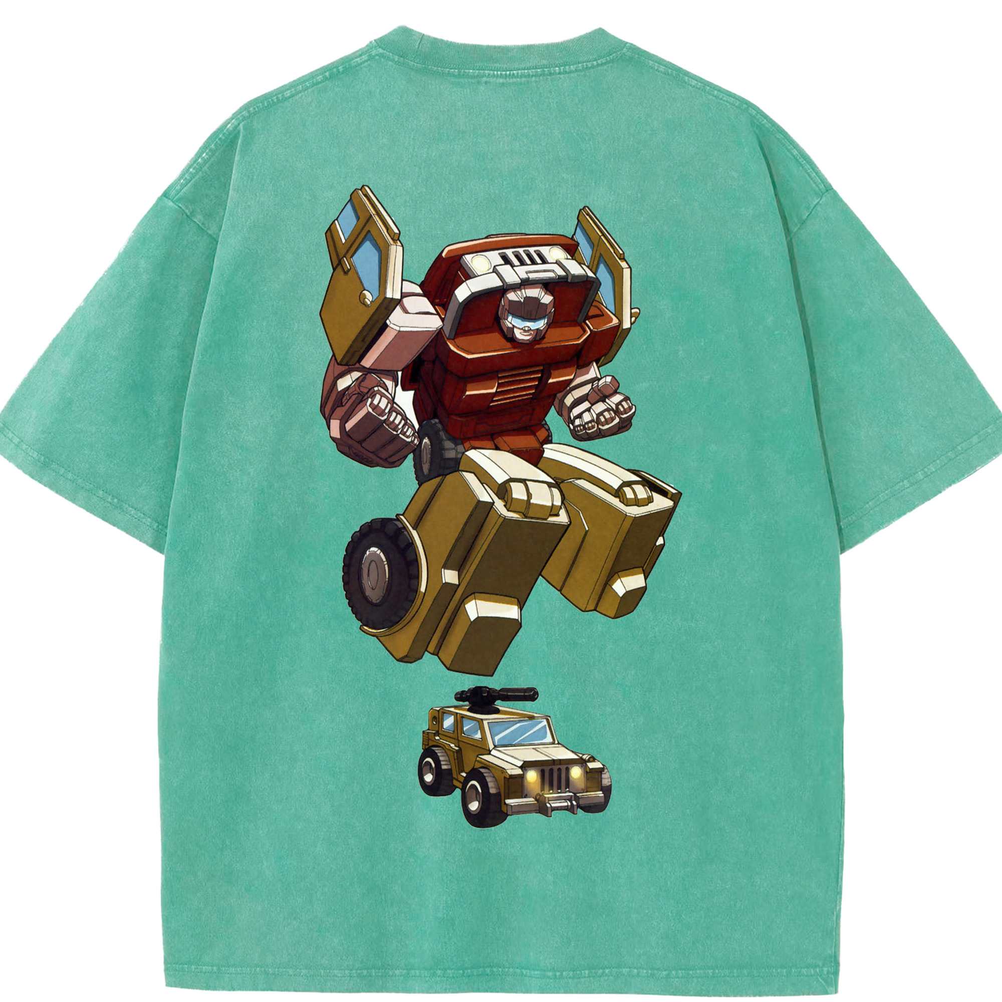 （画像用）  綿100% ヴィンテージ風 半袖Tシャツ（背面プリント）